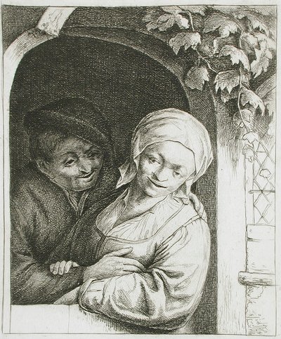 Village Romance by Adriaen Jansz. van Ostade